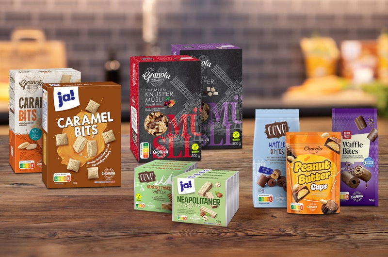ChoViva private-label products at REWE and PENNY